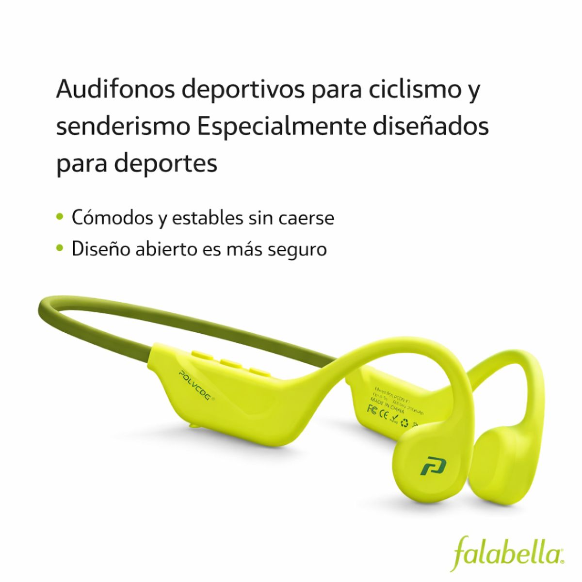 GENERICO - Audifonos Deportivos Conducción Ósea POLVCDG X1 32GB Bluetooth 5.4 Diseño Abierto Running Ciclismo