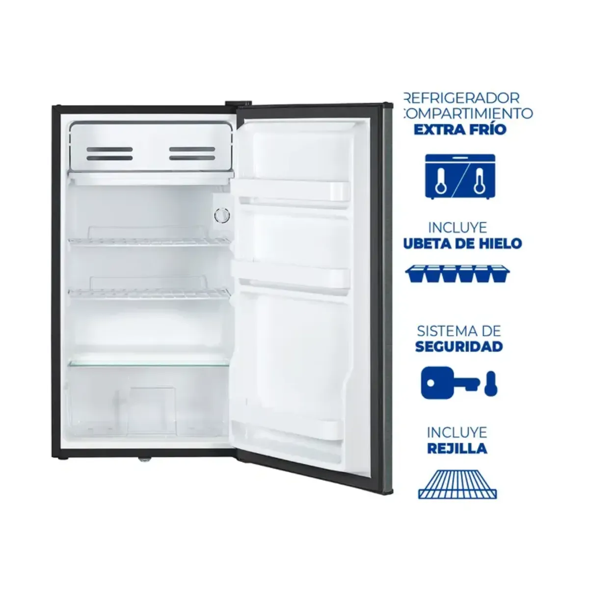 KALLEY - Minibar KALLEY Frost Una Puerta 93 L K-MB93N Gris Oscuro