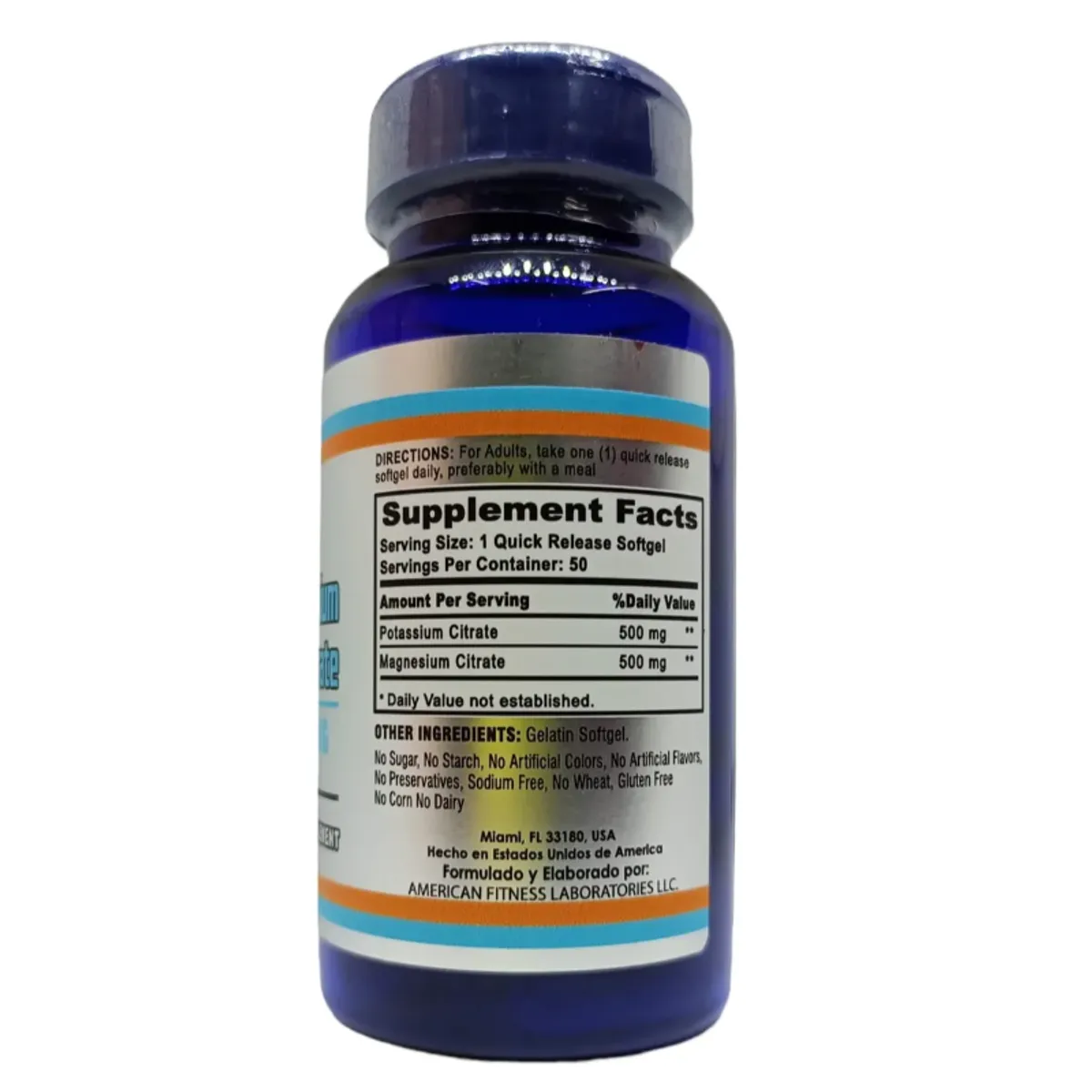 SILVER - SUPLEMENTO CON MAGNESIO Y POTASIO X 50 CAPSULAS BLANDAS/SILVER