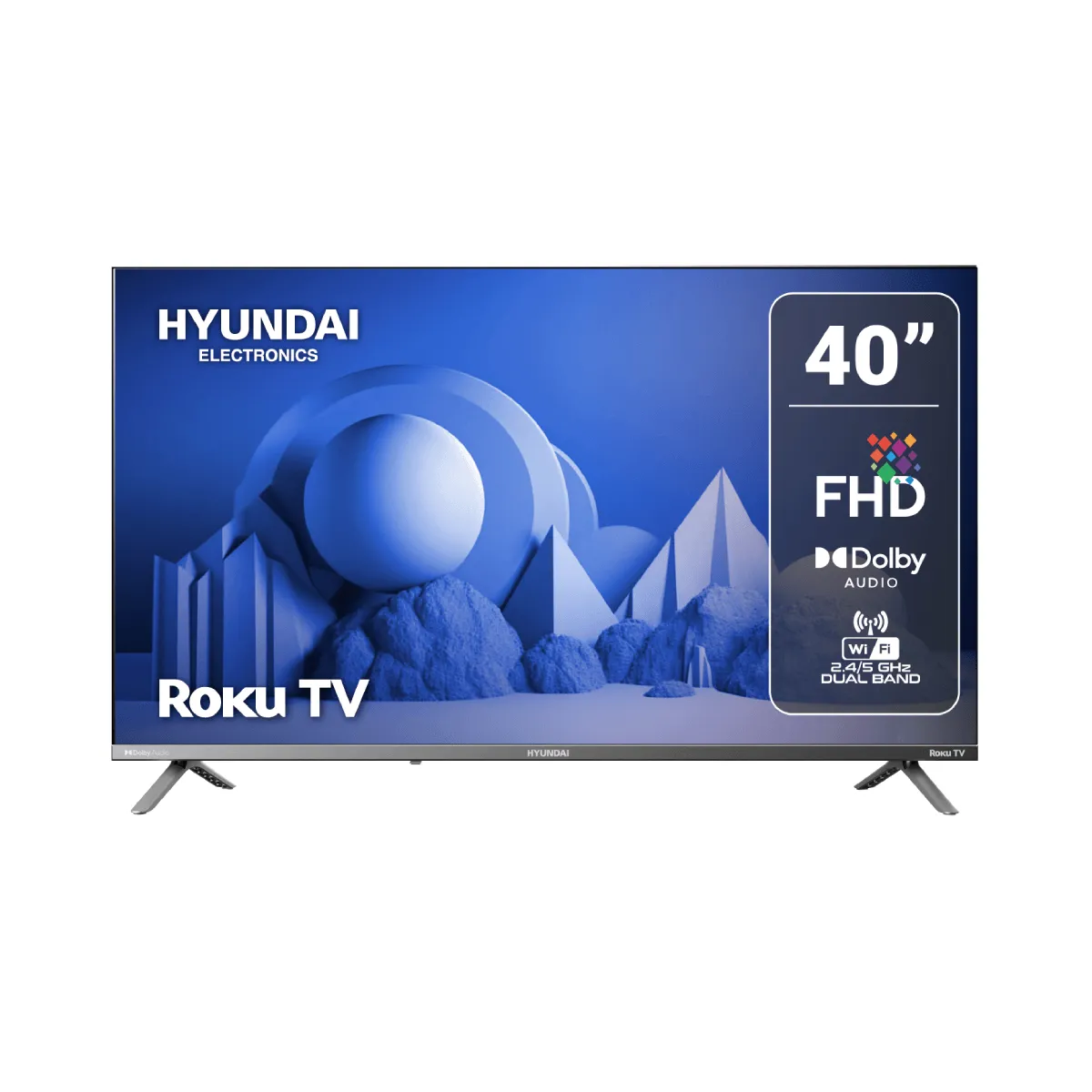 HYUNDAI - Televisor Hyundai 40 101 cm FHD LED SMART ROKU TV HYLED4027RiM