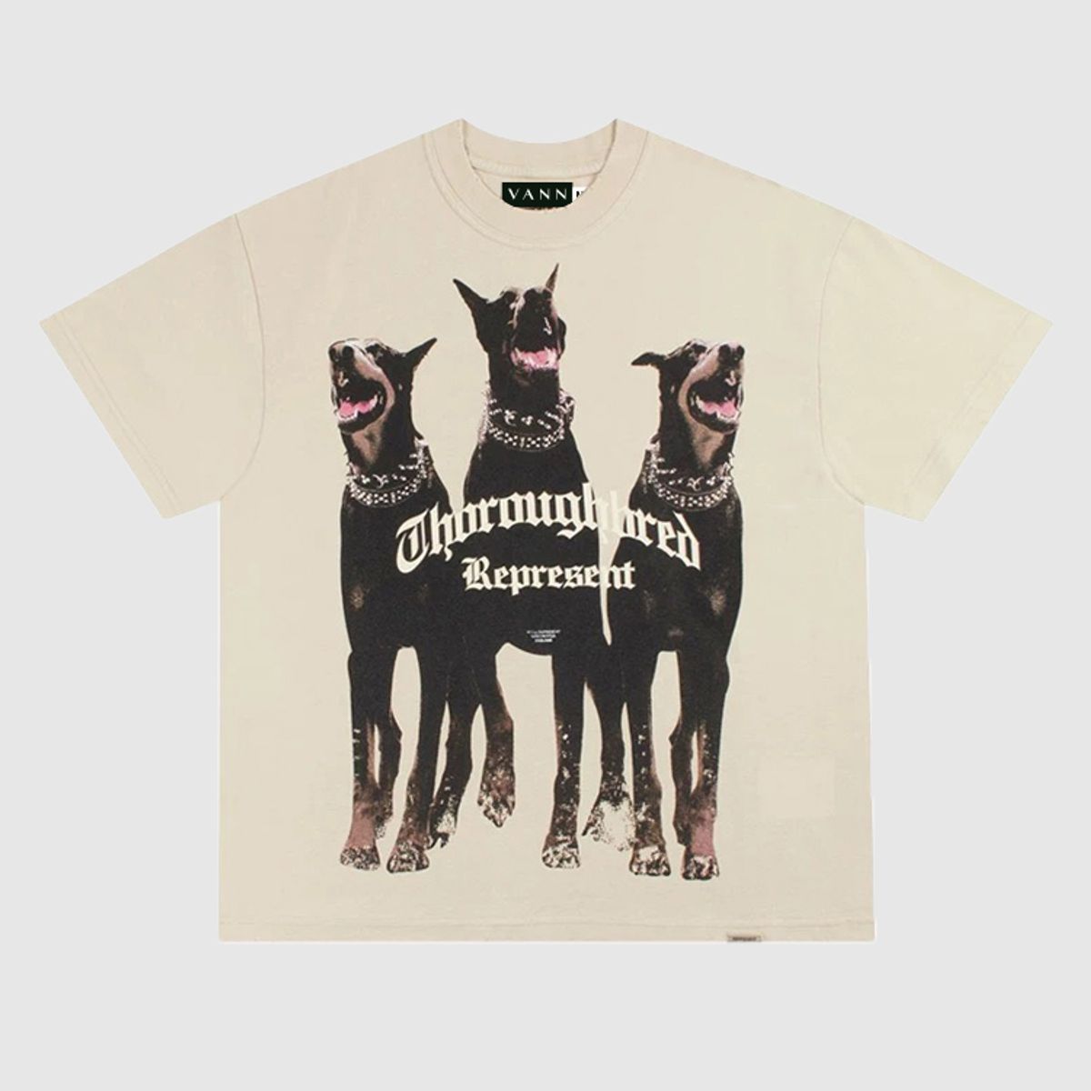 VANN - Camiseta para Hombre En Algodón Doberman T-shirt