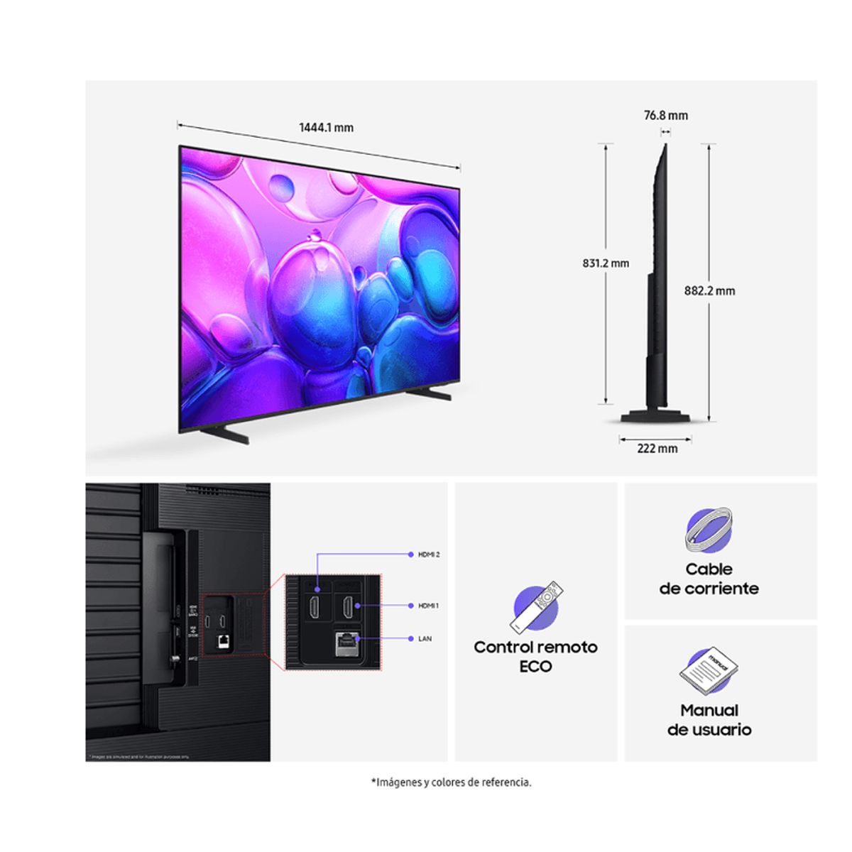 SAMSUNG - Televisor Samsung 65 165cm 4K UHD QLED Smart TV 2025 QN65Q6FAAKXZL