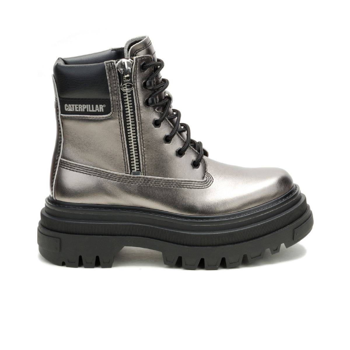 CAT - Bota Mujer CAT BOLDER ZIP Plateado CAT