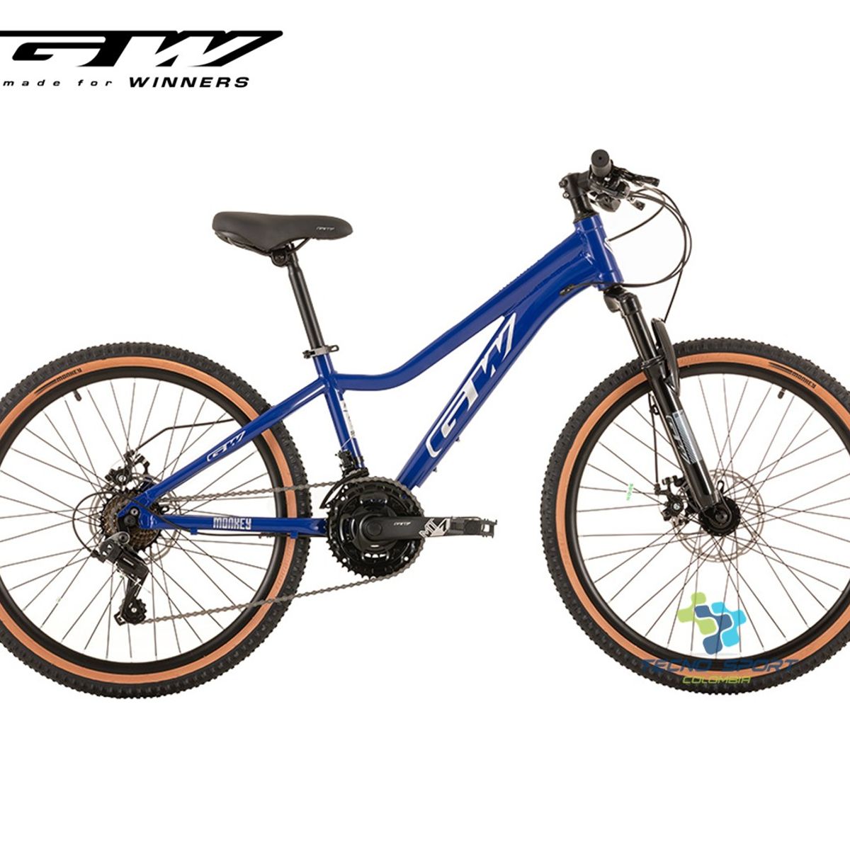 GW - Bicicleta Rin 24 Gw Monkey Aluminio 21 Velocidades 24 "