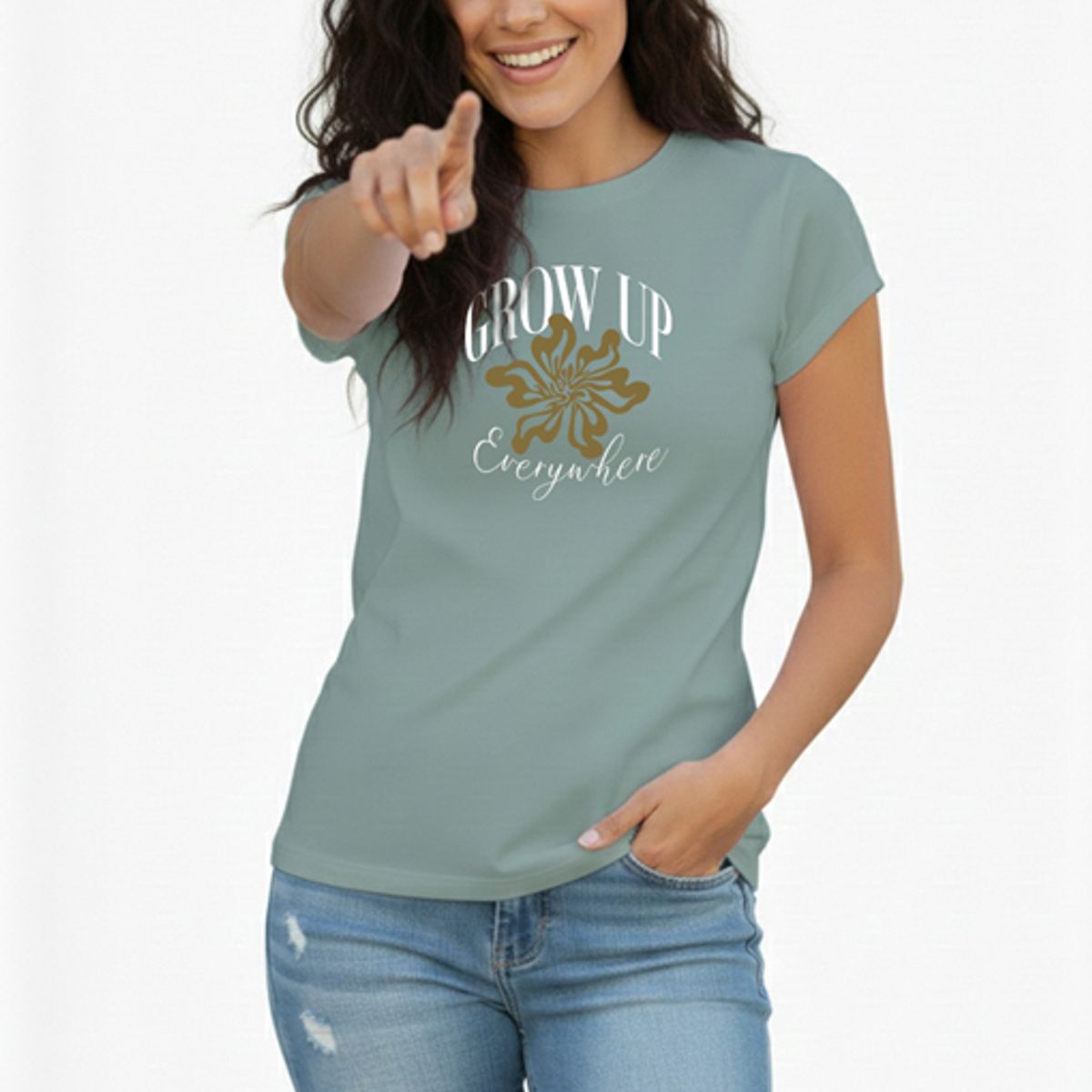 BOCARED - CAMISETA PARA DAMA CON ESTAMPADO EN COLOR   BLANCO