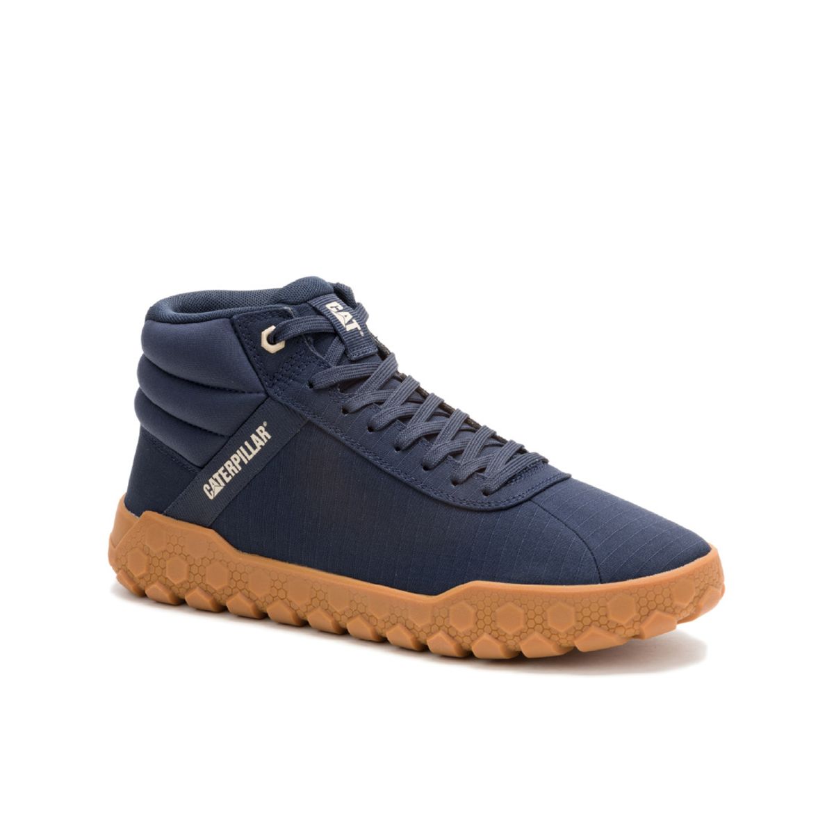 CAT - Bota Hombre CAT HEX + MID CANVAS Azul CAT
