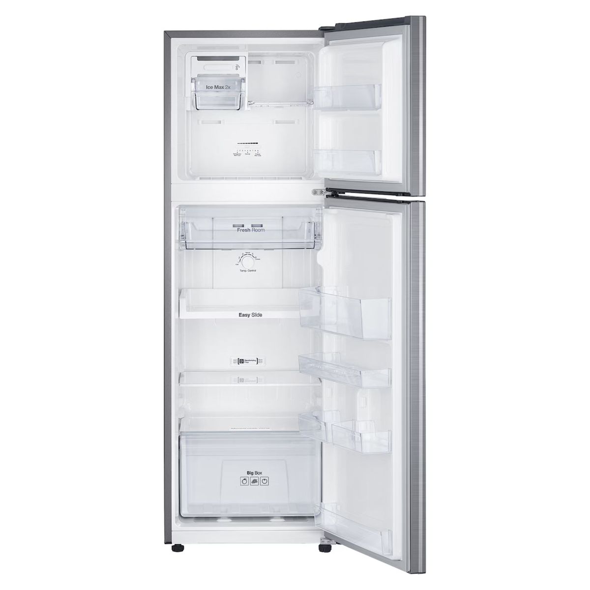 SAMSUNG - Nevera Samsung 256 Litros Top Mount Plateado RT25FARADS8