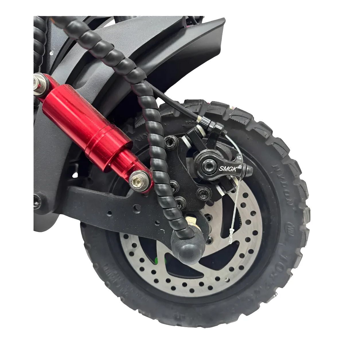 GENERICO - Patineta Scooter Electrica 48v Doble Motor 50kmh Plegable Negro - Rojo