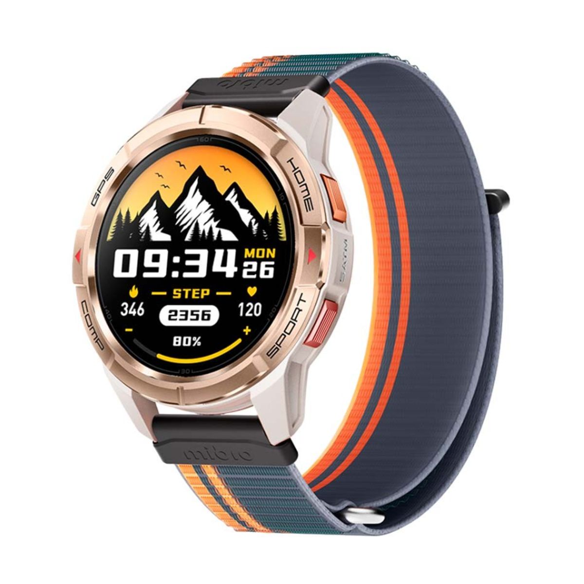 XIAOMI - Reloj Ineligente Mibro Watch GS Active GOLD con GPS y Doble Correa