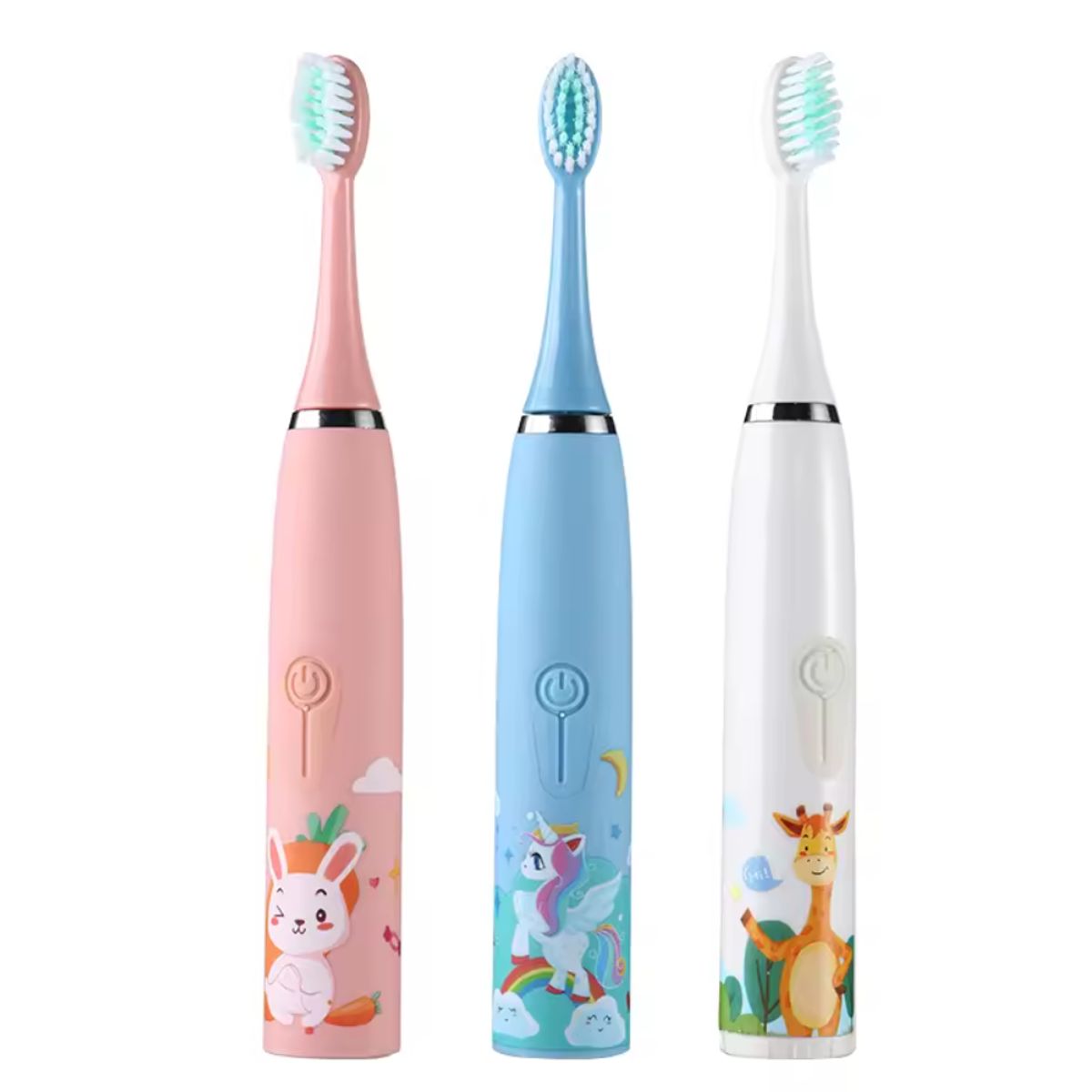 GENERICO - Cepillo de Dientes Eléctrico Sónico USB para Niñas 3 a 15 años