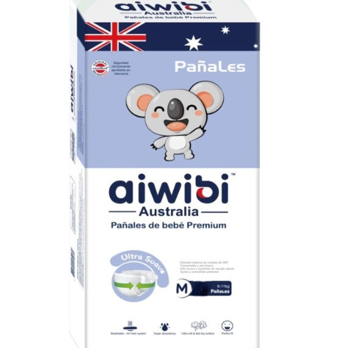 ZHOPI CO - Pañales Aiwibi Premium Bebes Etapa 2 X 104 Unidades