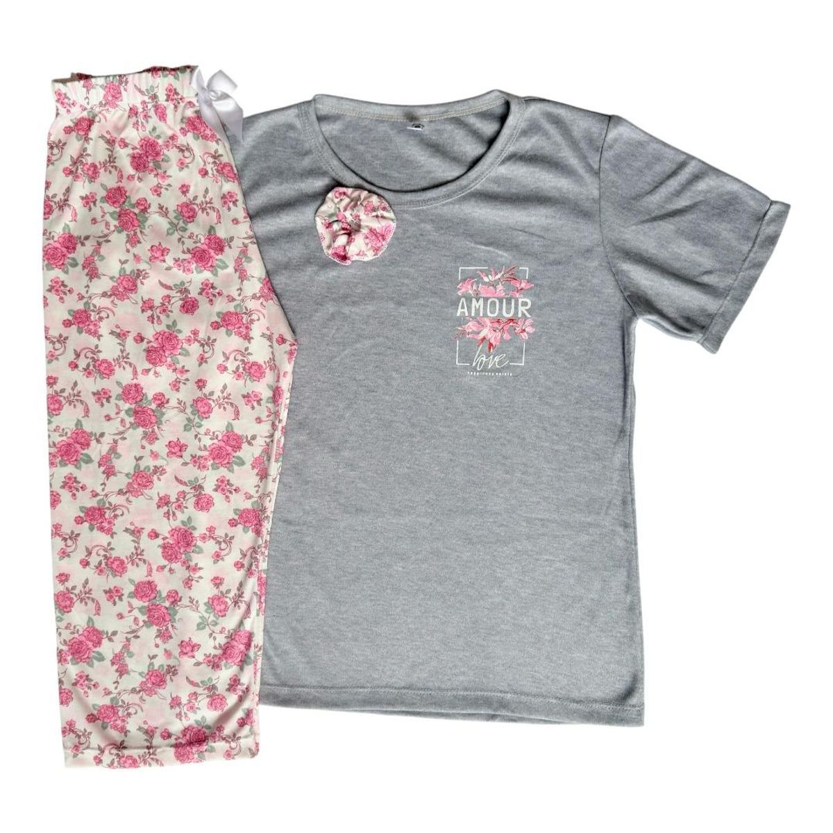 EMPIJAMADAS - Pijama Mujer Pantalon Capri y Camisa Manga Corta