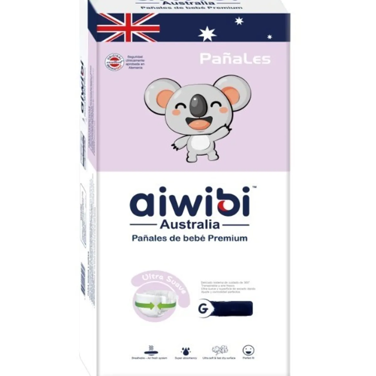 ZHOPI CO - Pañales Aiwibi Premium Bebes Etapa 3 X 104 Unidades