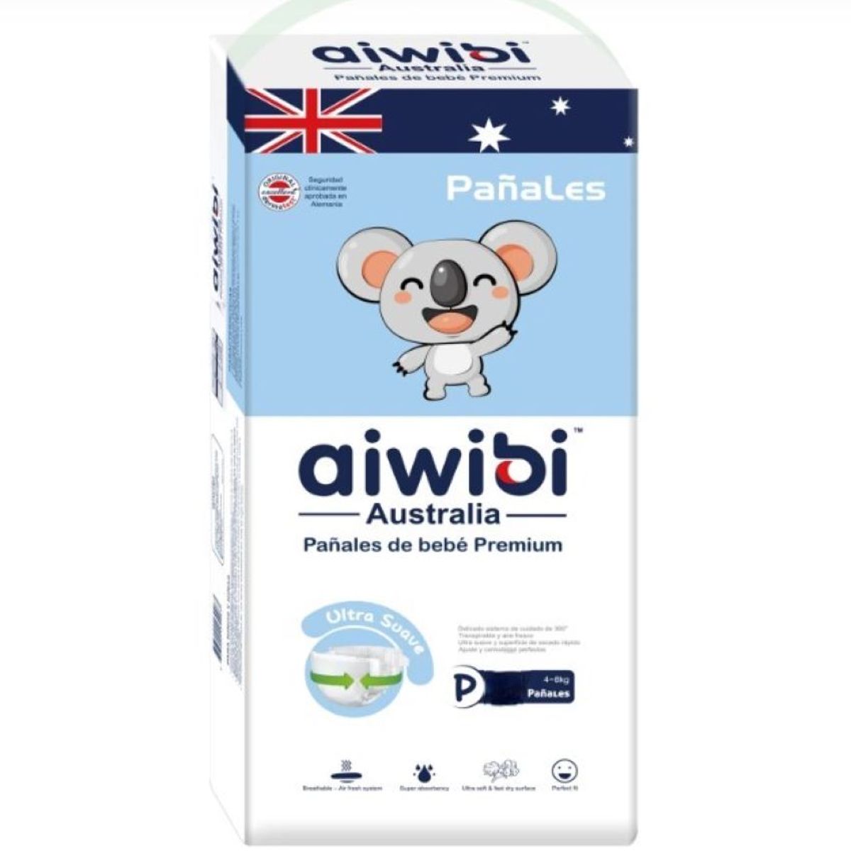 ZHOPI CO - Pañales Aiwibi Premium Bebes Etapa 1 X 156 Unidades