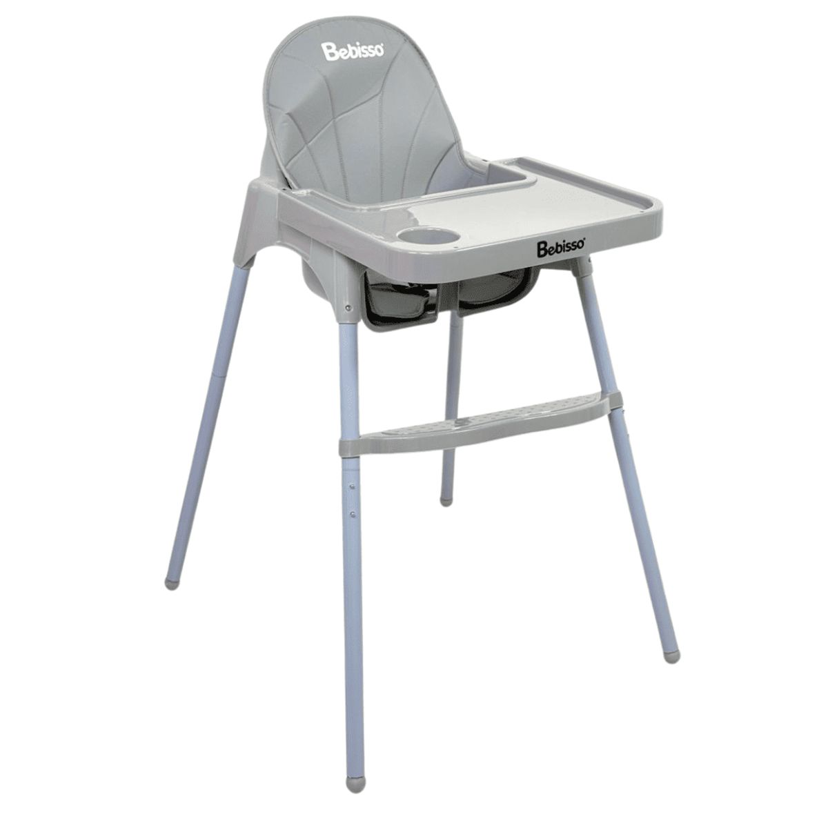 GENERICO - Silla Comedor Para Bebé Bebisso Niño Niña Gris