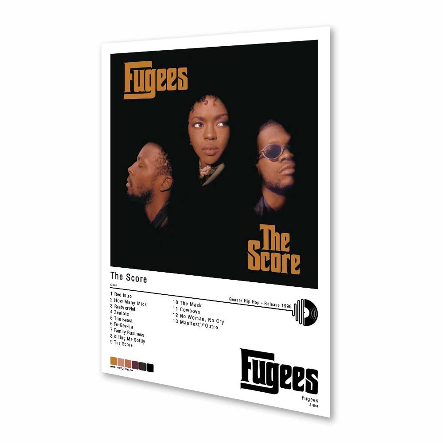 Cuadro The Fugees - The Score - 1996 30x42cm A3 Afiche Póster