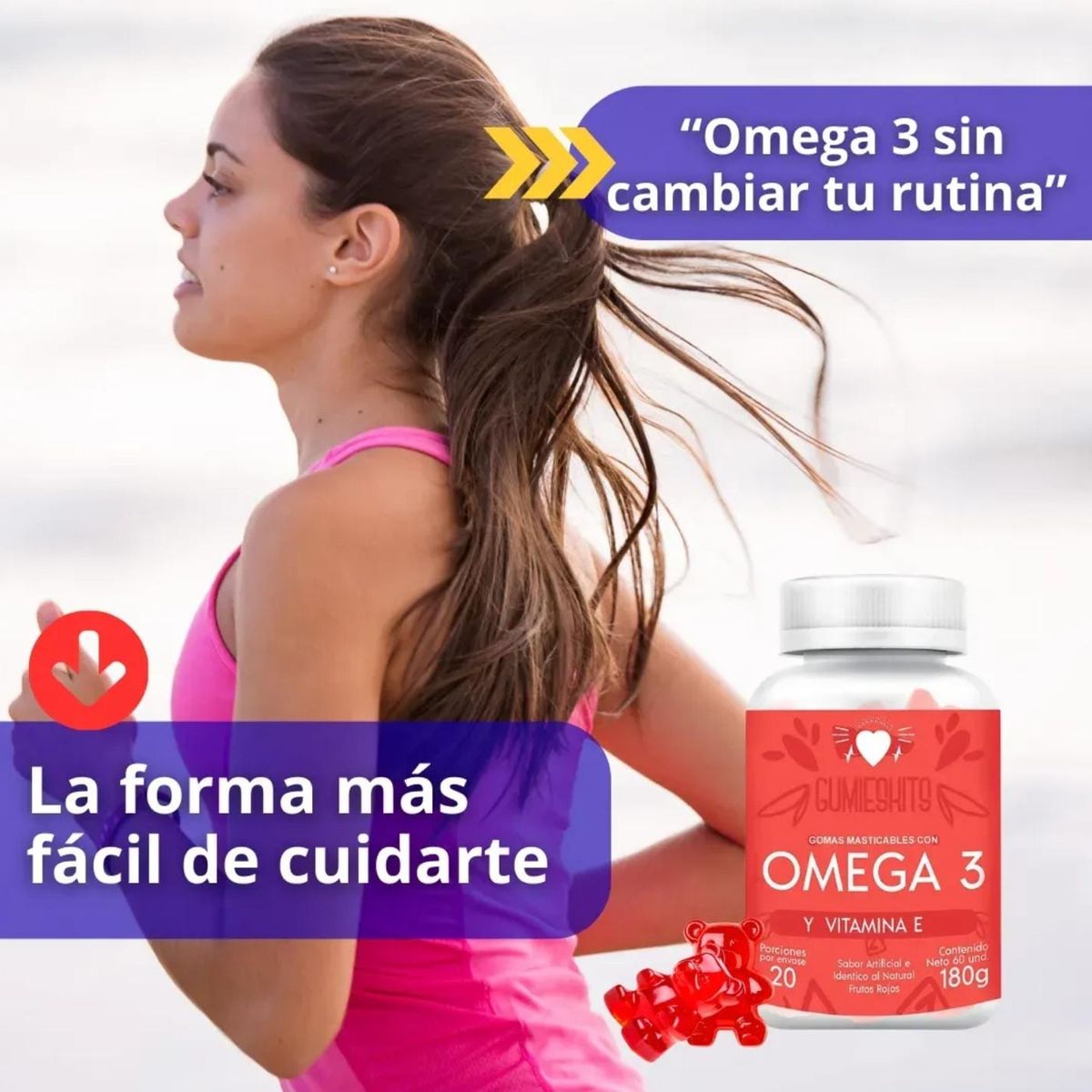GENERICO - Omega 3 y vitamina E en gomas