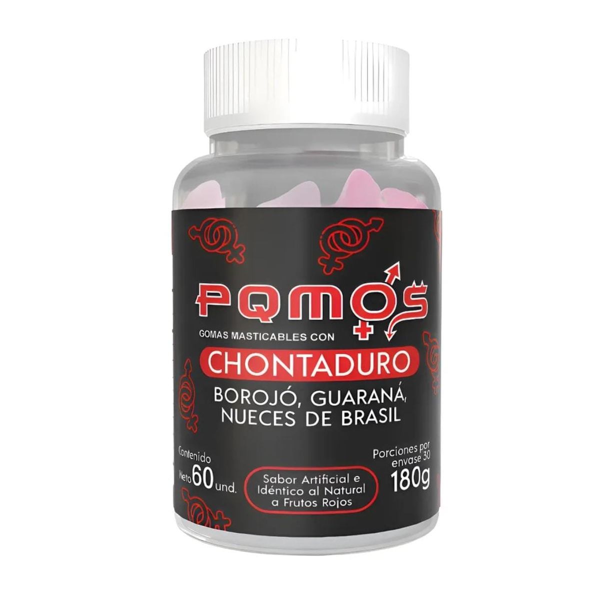 GENERICO - Gomas de chontaduro, borojo, guarana y nueces del brasil