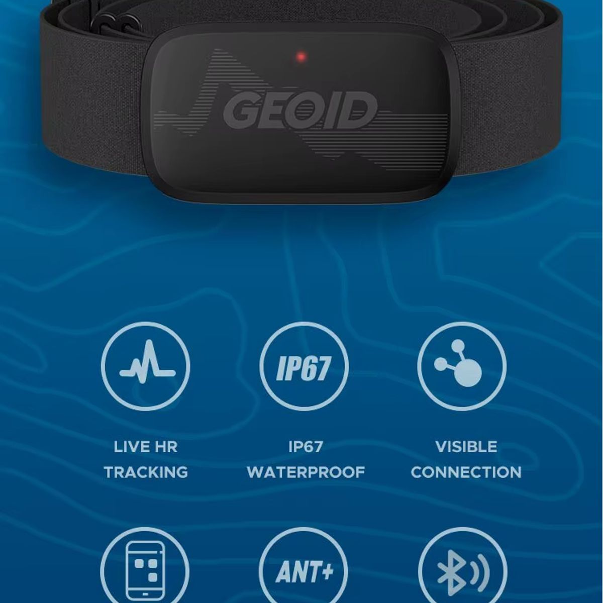 GEO - Banda de Monitor de frecuencia cardíaca GEOID HS500