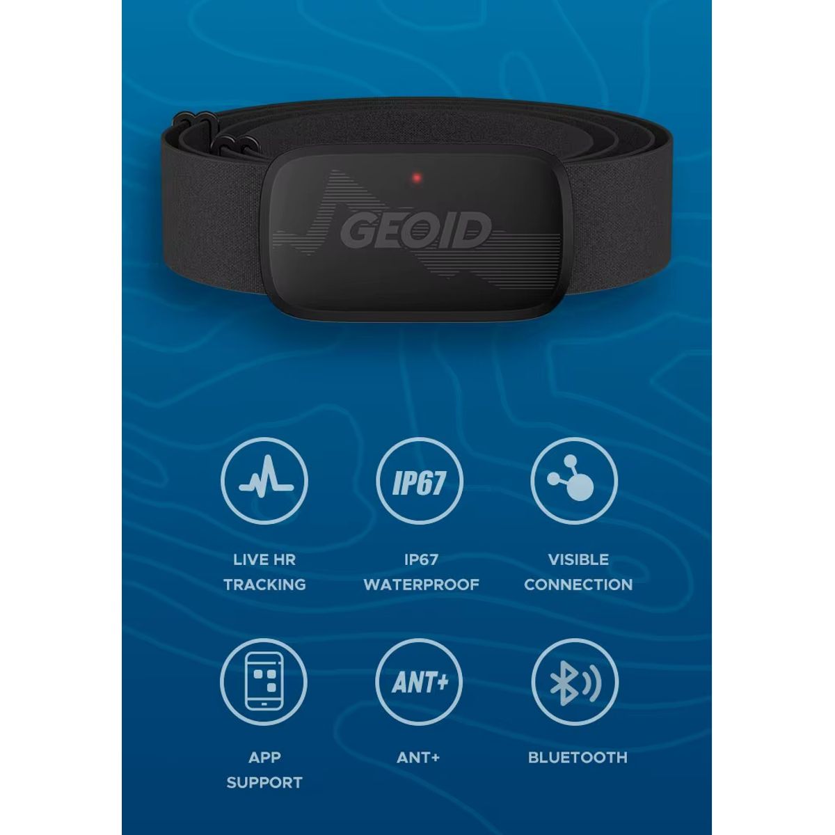 GEO - Banda de Monitor de frecuencia cardíaca GEOID HS500