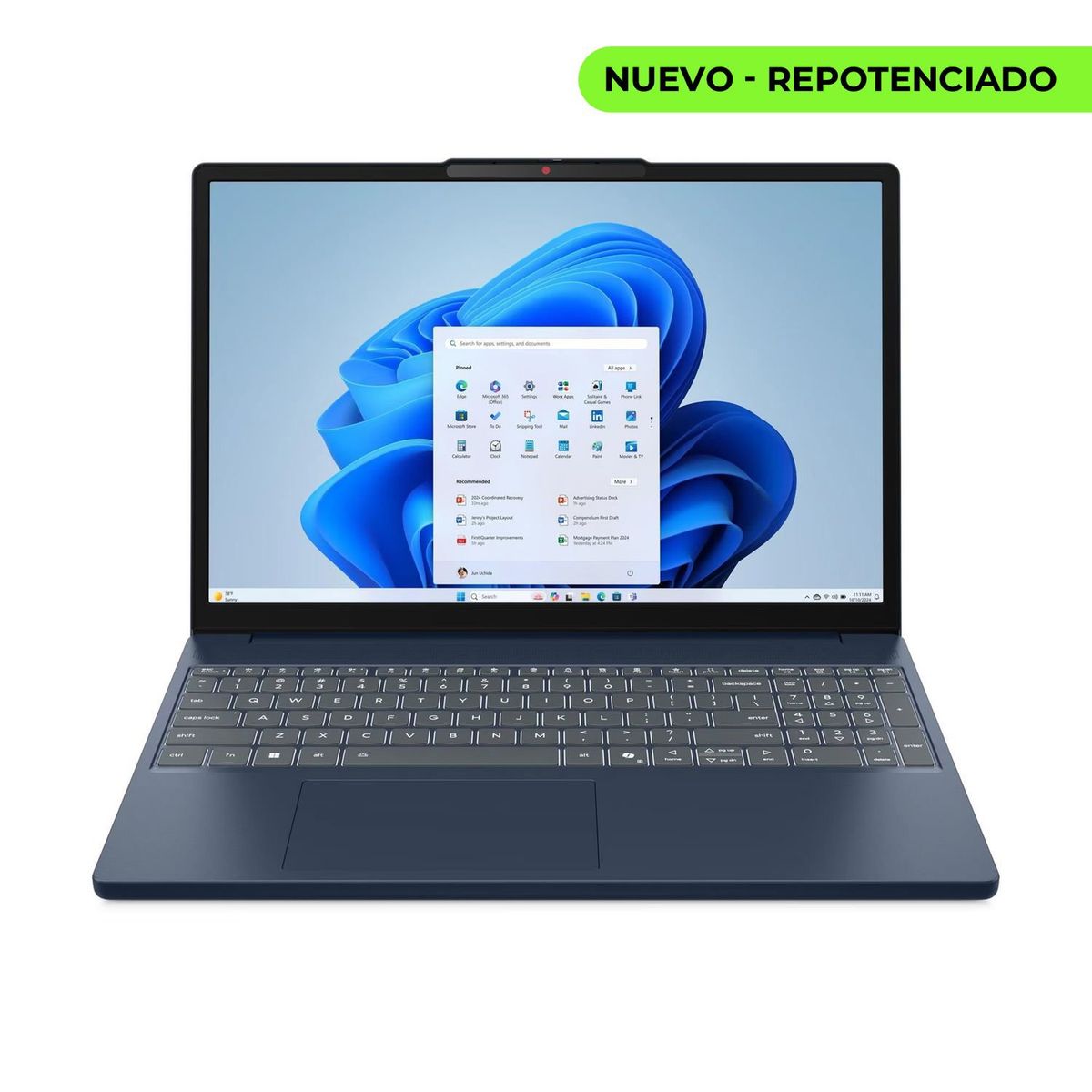 Lenovo - Portatil LENOVO IdeaPad Slim 3 15ARP10 AMD Ryzen 7 7735HS SSD 512GB DDR5 24GB 15.3" WUXGA Azul