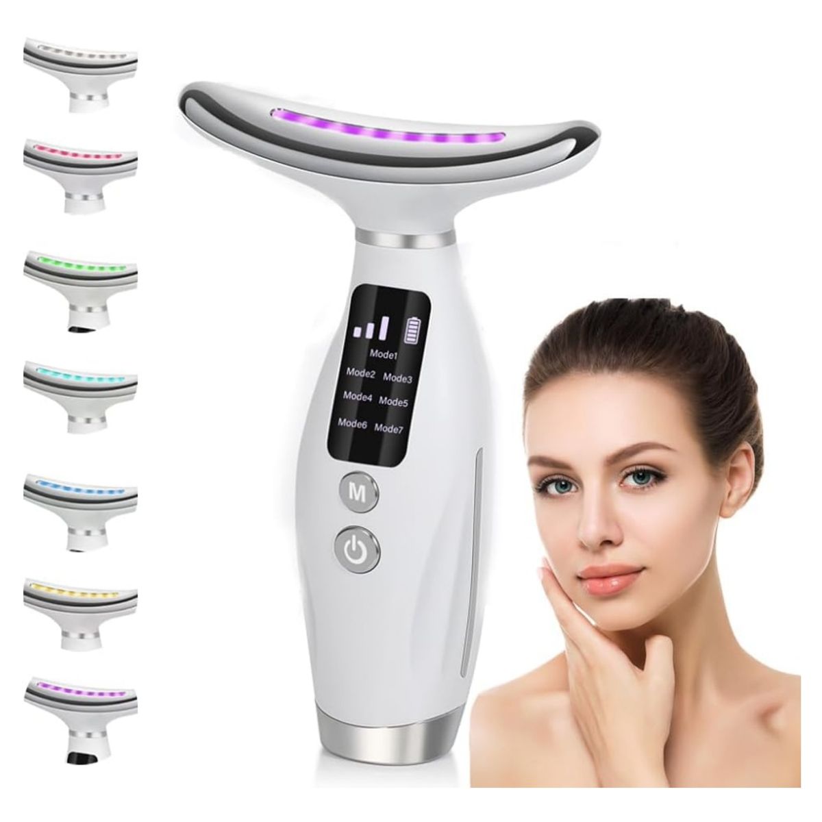 GENERICO - Masajeador Facial Reafirmante Quita Papada Luz Led Para Arrugas Pantalla