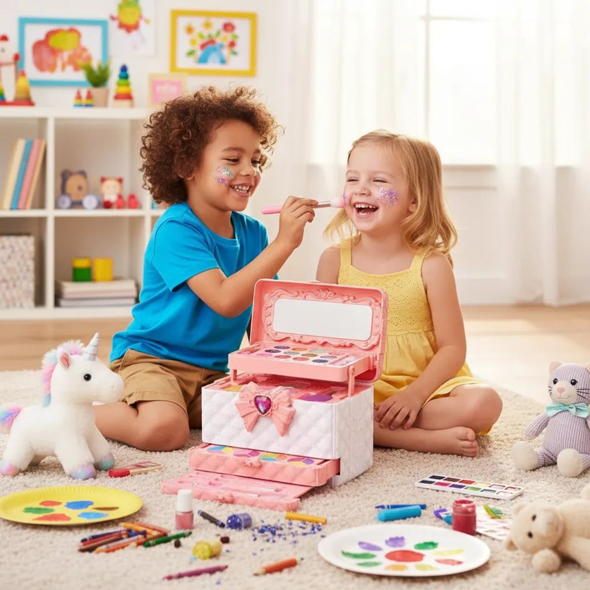 JUGUETELANDIA - MAQUILLAJE LIBRE DE TOXICOS PARA NIÑAS REGALO PERFECTO