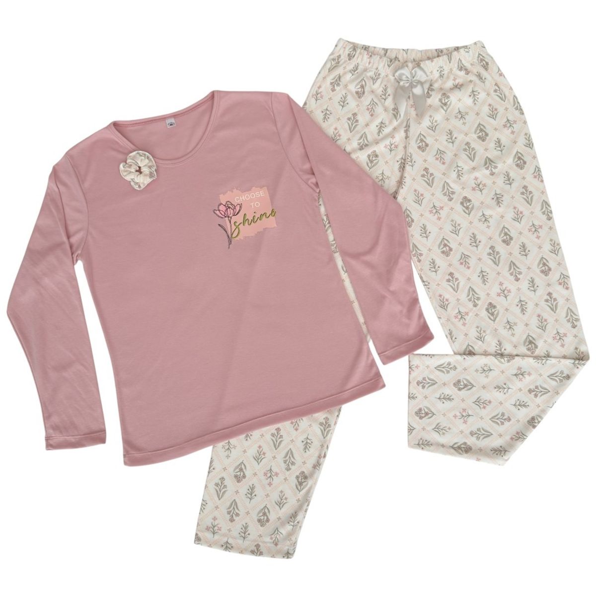 EMPIJAMADAS - Pijama Mujer Pantalon Largo y Camisa Manga Larga