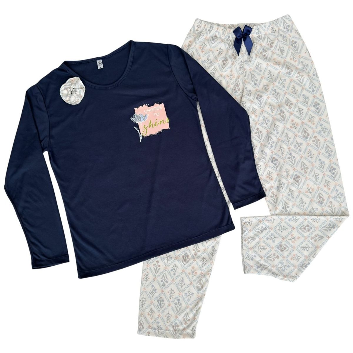 EMPIJAMADAS - Pijama Mujer Pantalon Largo y Camisa Manga Larga