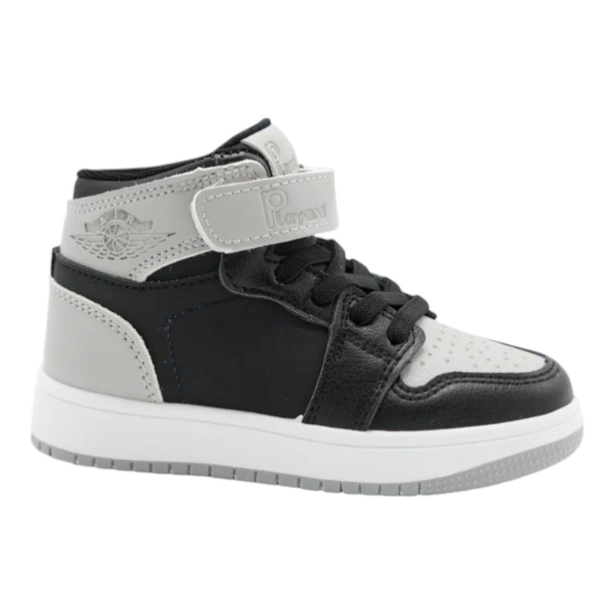 PRICE SHOES - PriceShoes Tenis de moda para niño estilo bota 624AB54GRIS
