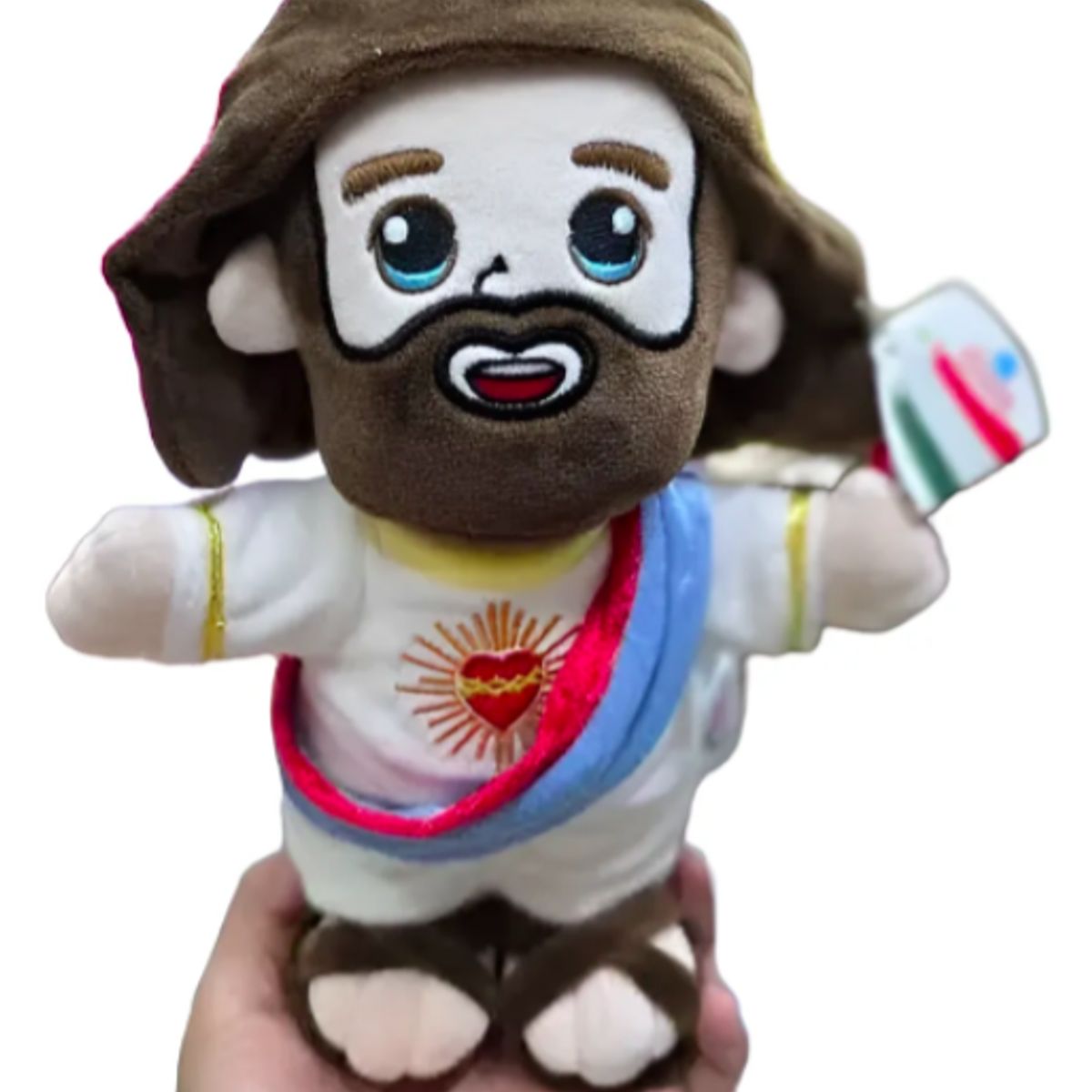 GENERICO - juguete peluche de jesus reza padre nuestro 25 cm