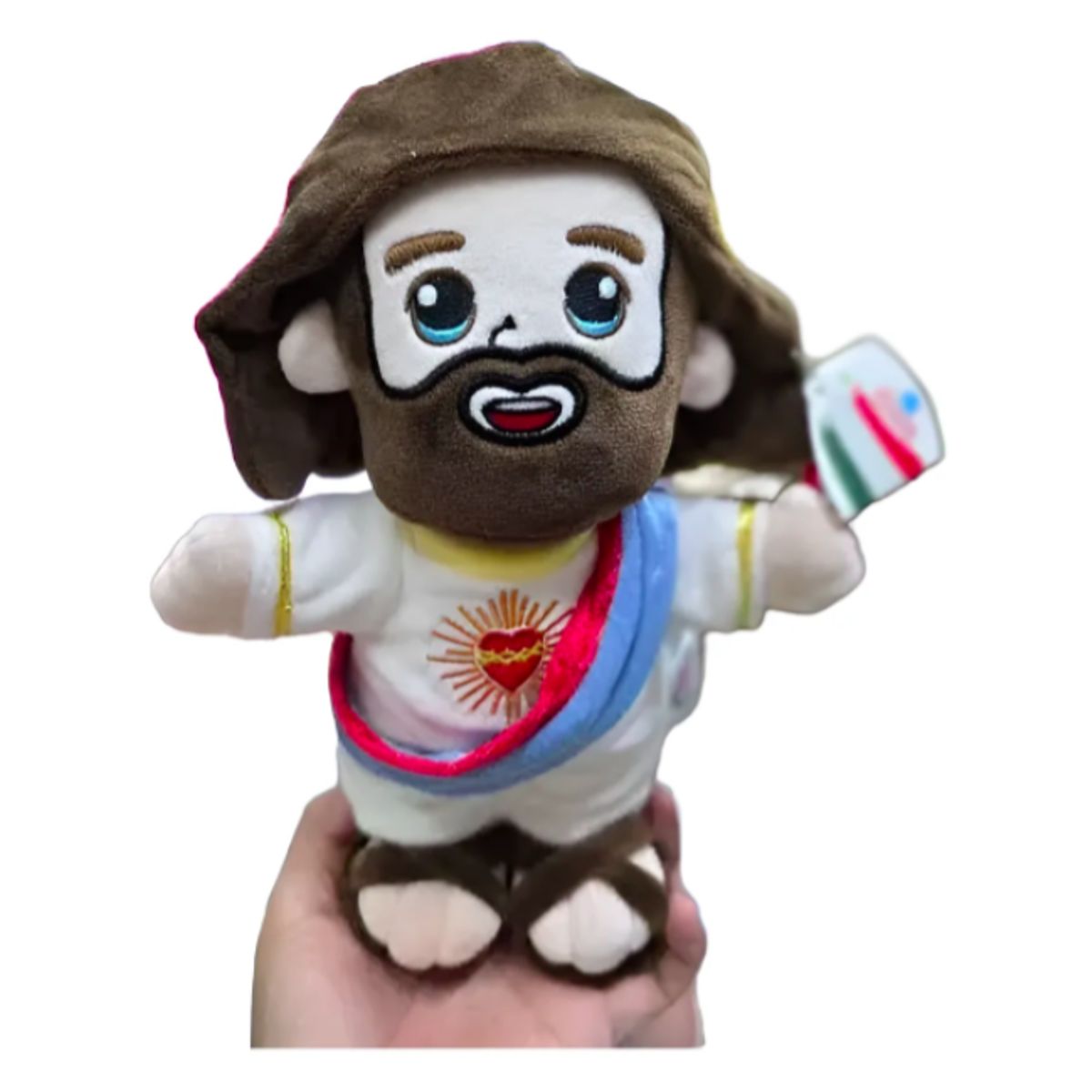 GENERICO - juguete peluche de jesus reza padre nuestro 25 cm
