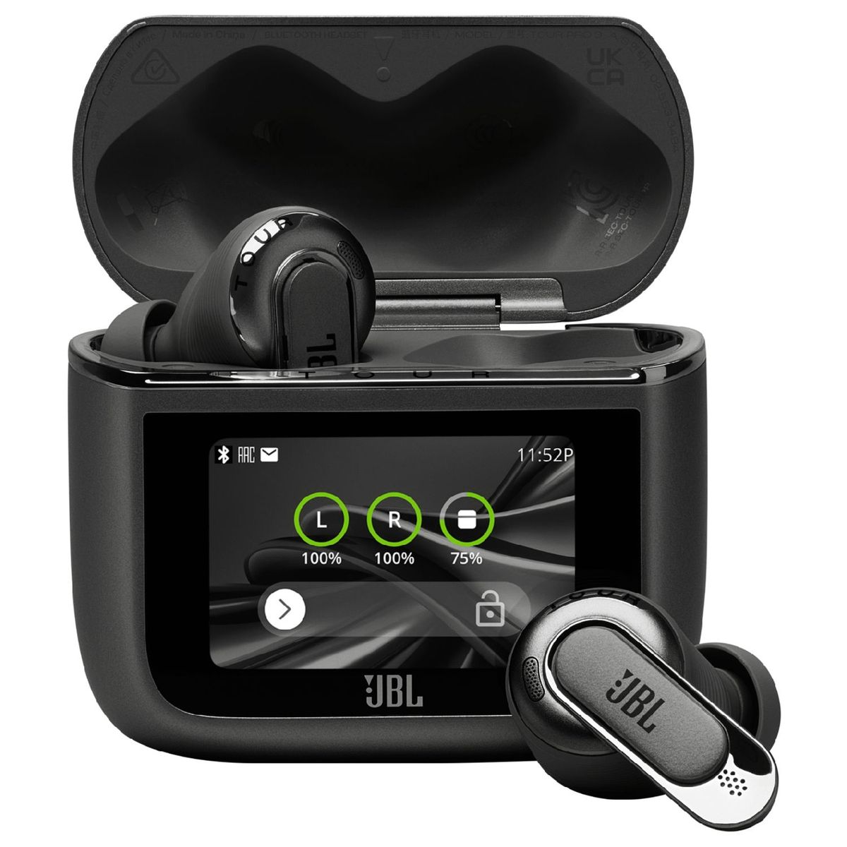 JBL - Audífonos JBL Inalámbricos Bluetooth In Ear TWS Tour Pro 3 Cancelación de Ruido Negro