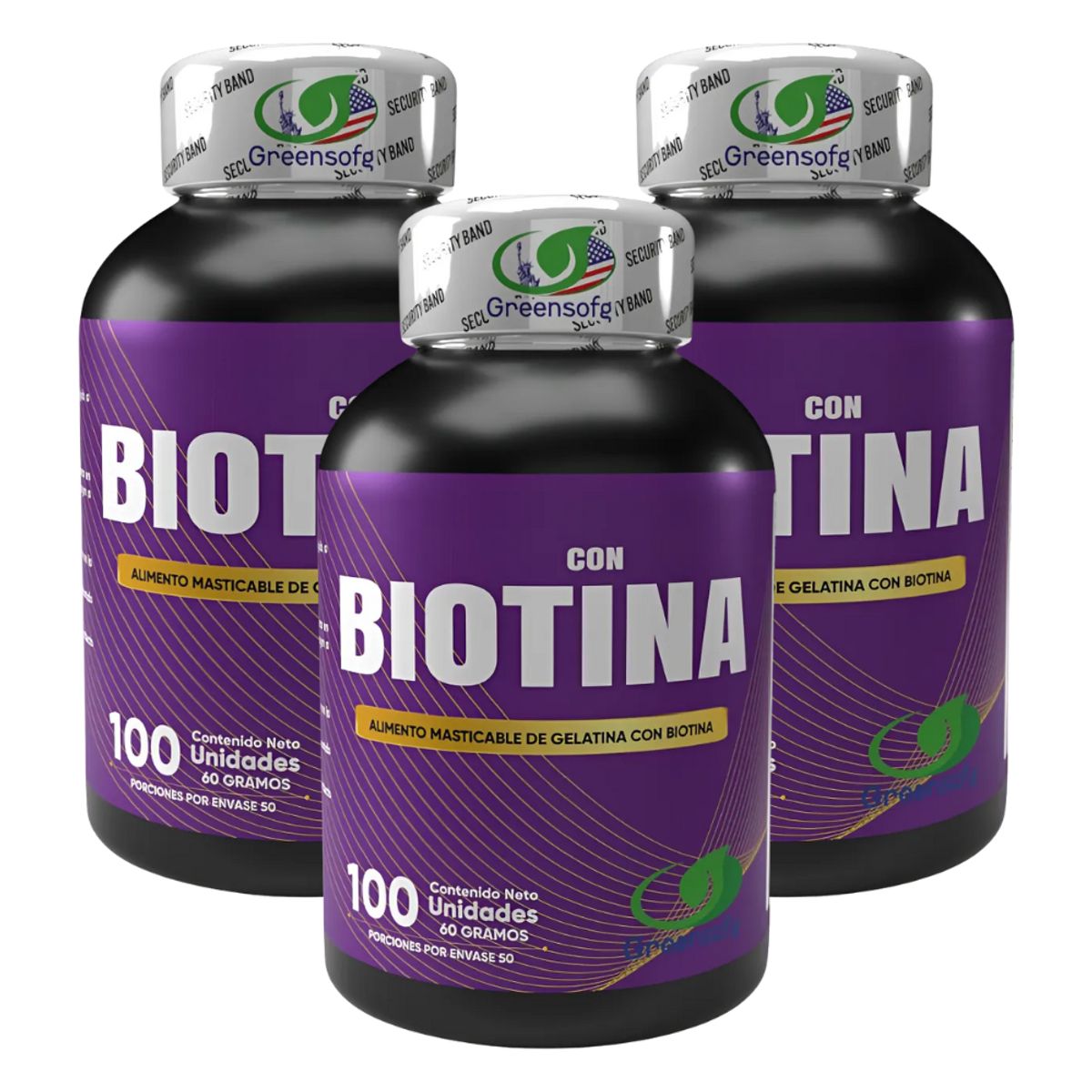 NATURAL ENERGY PRODUCTS - Biotina Americana  Cabello y Uñas Fuertes x 1000 mcg