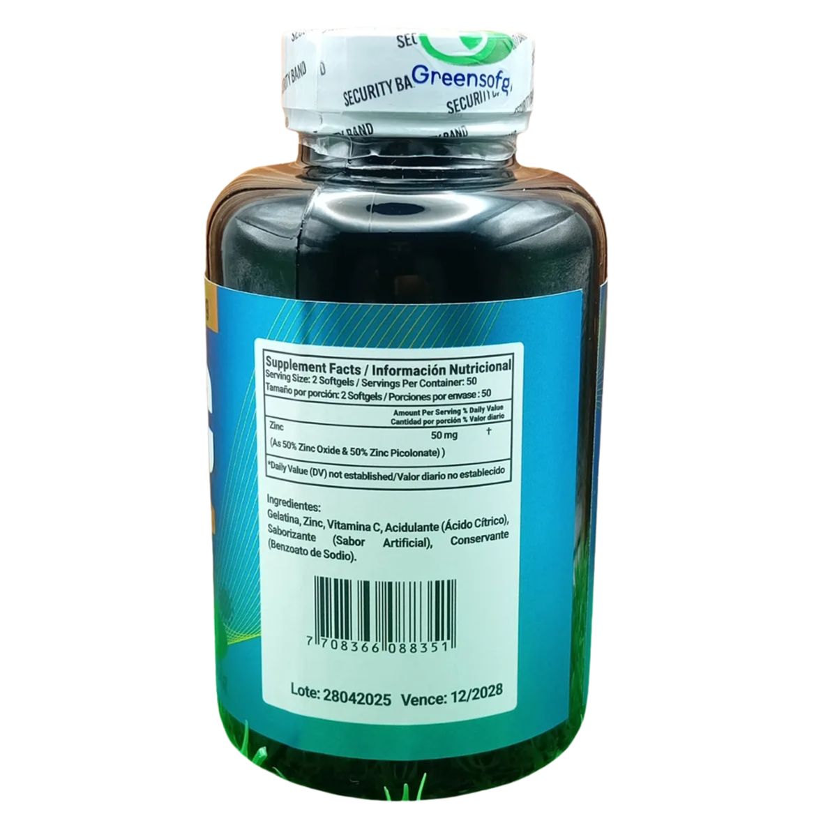 NATURAL ENERGY PRODUCTS - Zinc Americano  Sistema Inmune Fuerte x 50 mg