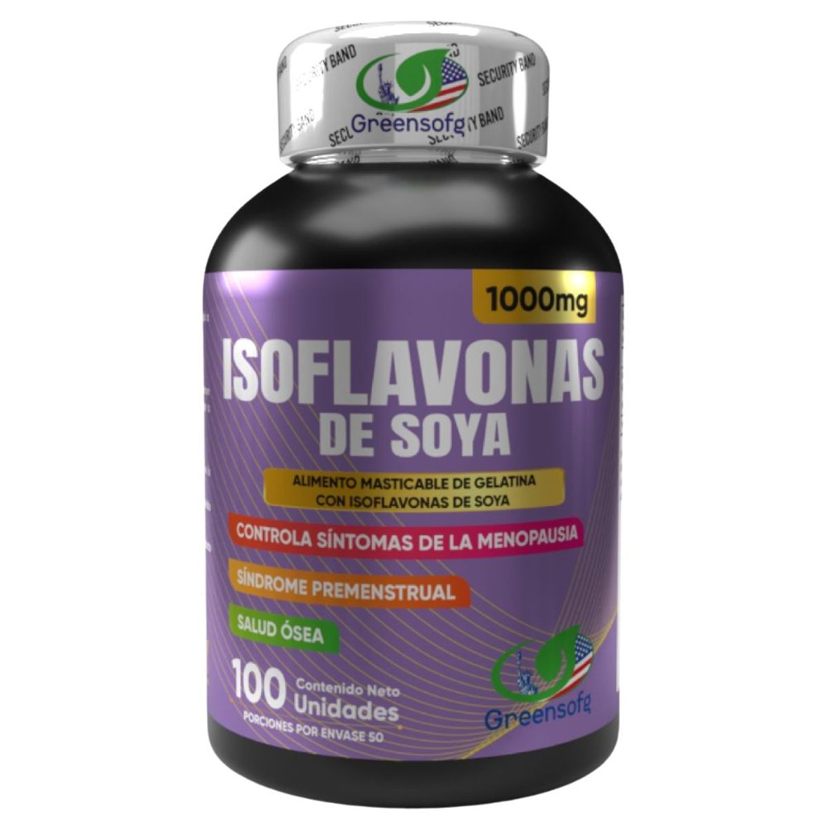 NATURAL ENERGY PRODUCTS - Isoflavonas de Soya Americanas con Invima  Apoyo Menopáusico x 1000 mg