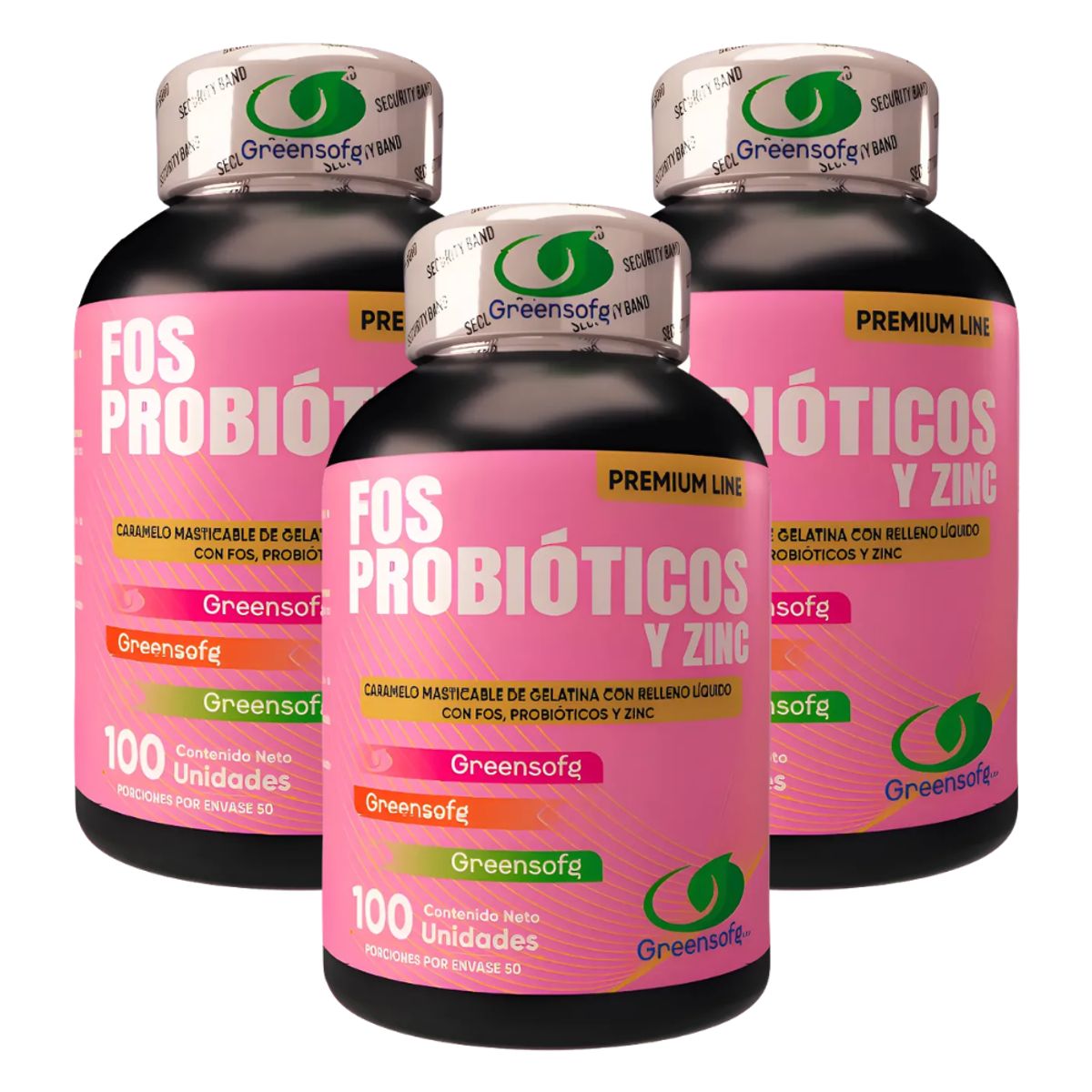 NATURAL ENERGY PRODUCTS - Probióticos Prebióticos y Zinc Americano  Flora Intestinal Fuerte x 1000 mg