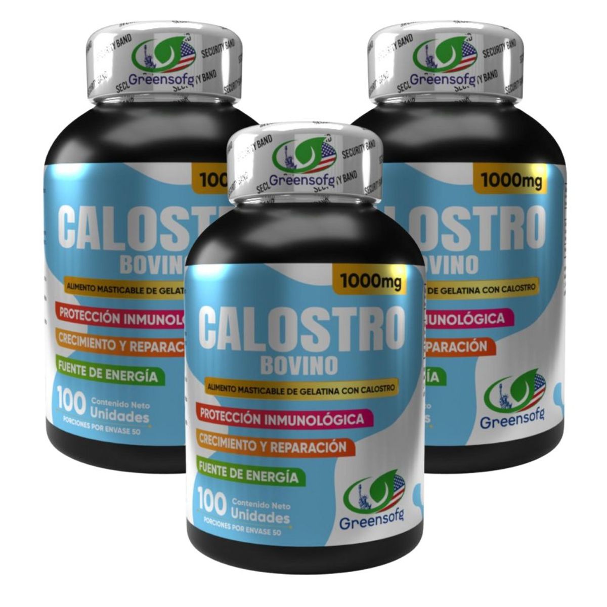 NATURAL ENERGY PRODUCTS - Calostro Bovino Americano  Inmunidad Avanzada x 1000 mg