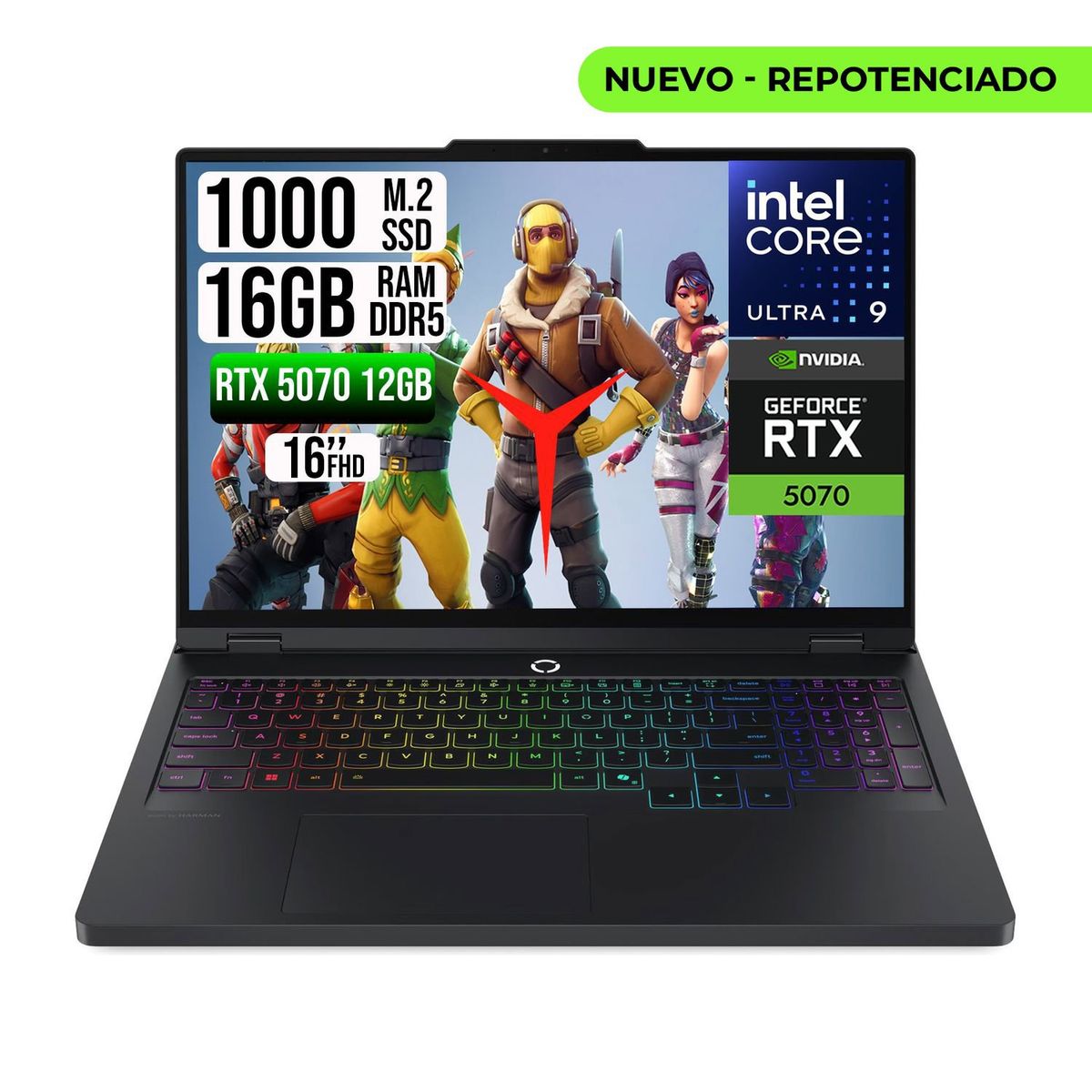 LENOVO - PORTATIL LENOVO LEGION PRO 5 INTEL CORE U9-275HX RTX 5070TI SSD 1TB RAM 16GB 16" OLED WQXGA