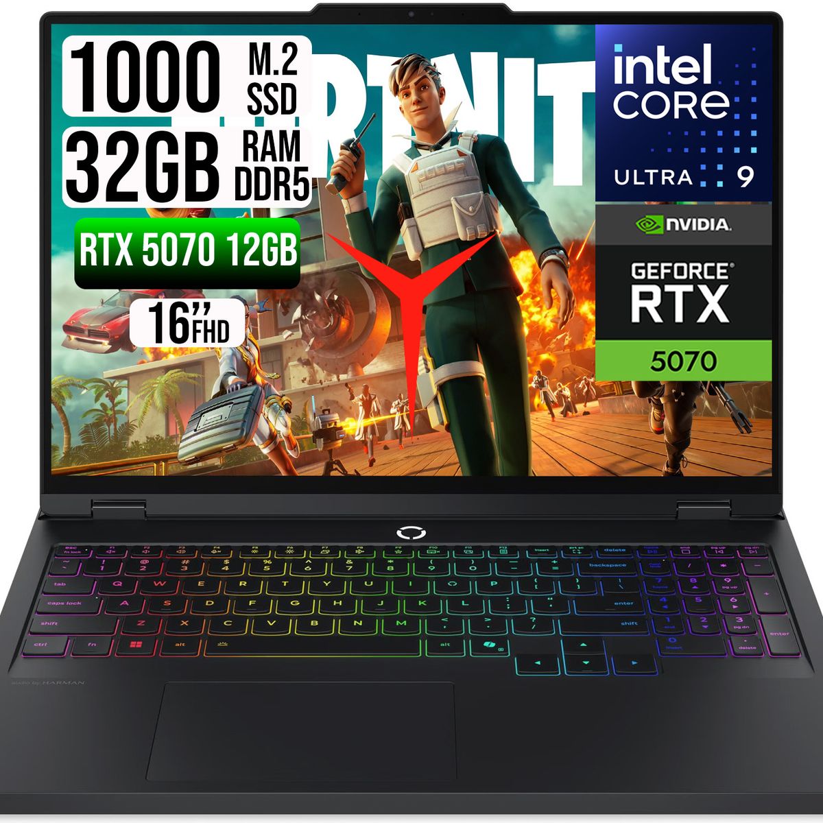 Lenovo - PORTATIL LENOVO LEGION PRO 5 INTEL CORE U9-275HX RTX 5070TI SSD 1TB RAM 32GB 16" OLED WQXGA