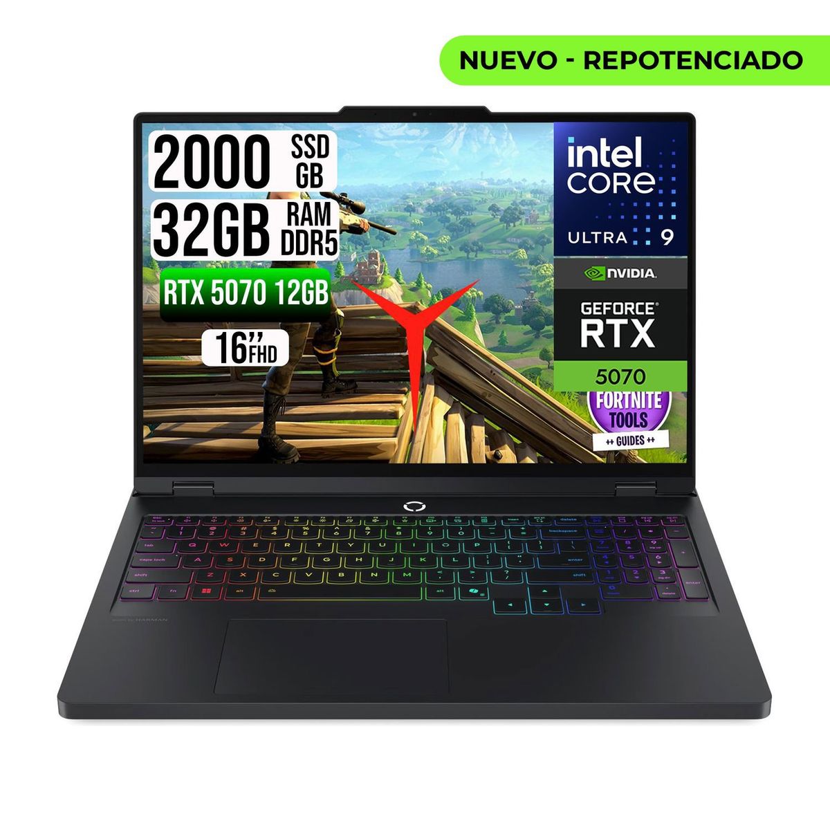 Lenovo - PORTATIL LENOVO LEGION PRO 5 INTEL CORE U9-275HX RTX 5070TI SSD 2TB RAM 32GB 16" OLED WQXGA