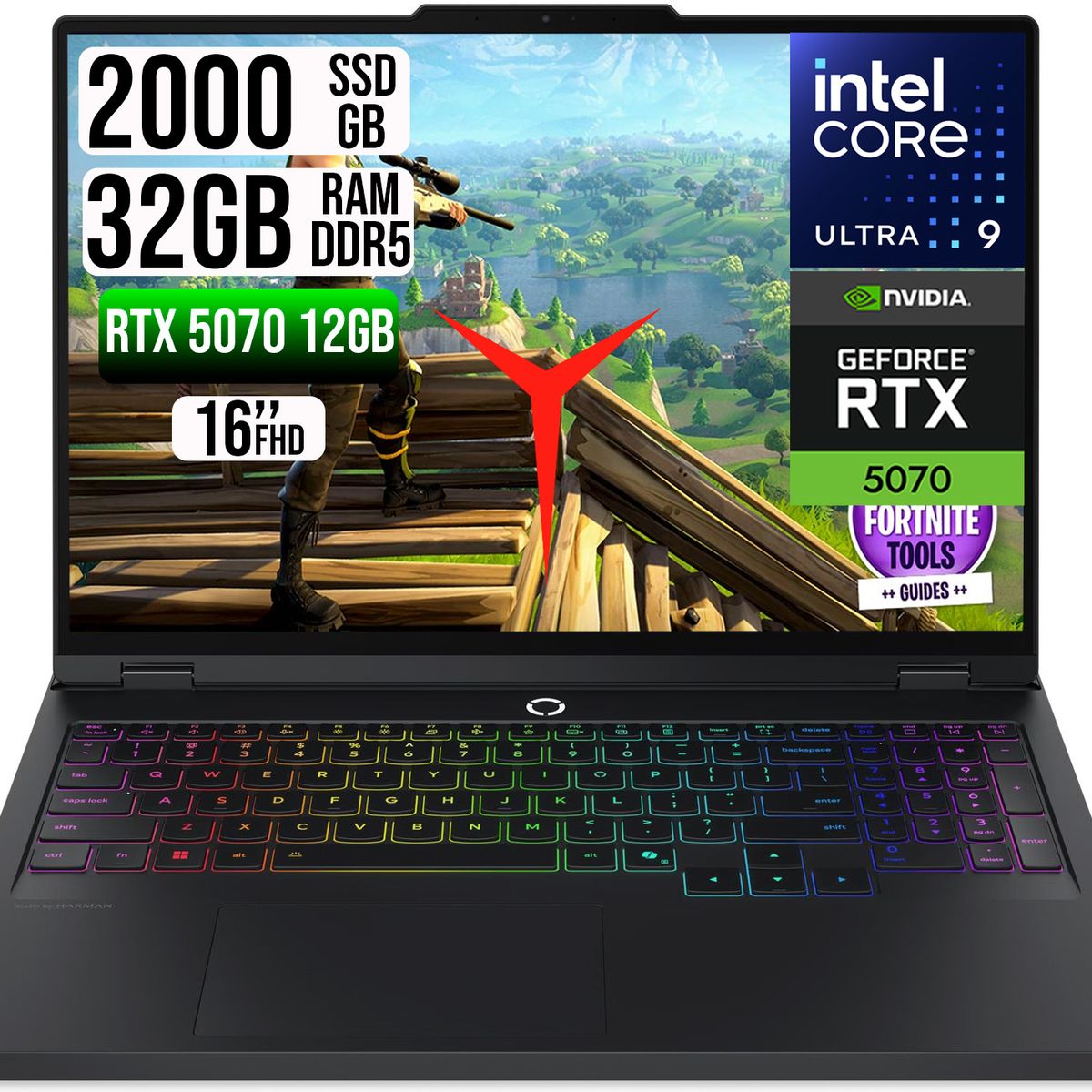 Lenovo - PORTATIL LENOVO LEGION PRO 5 INTEL CORE U9-275HX RTX 5070TI SSD 2TB RAM 32GB 16" OLED WQXGA