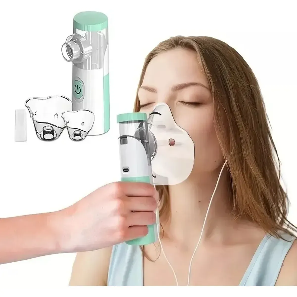 SKY - Nebulizador Portátil Qatar JSL-W303 Mesh Inalámbrico Silencioso con USB