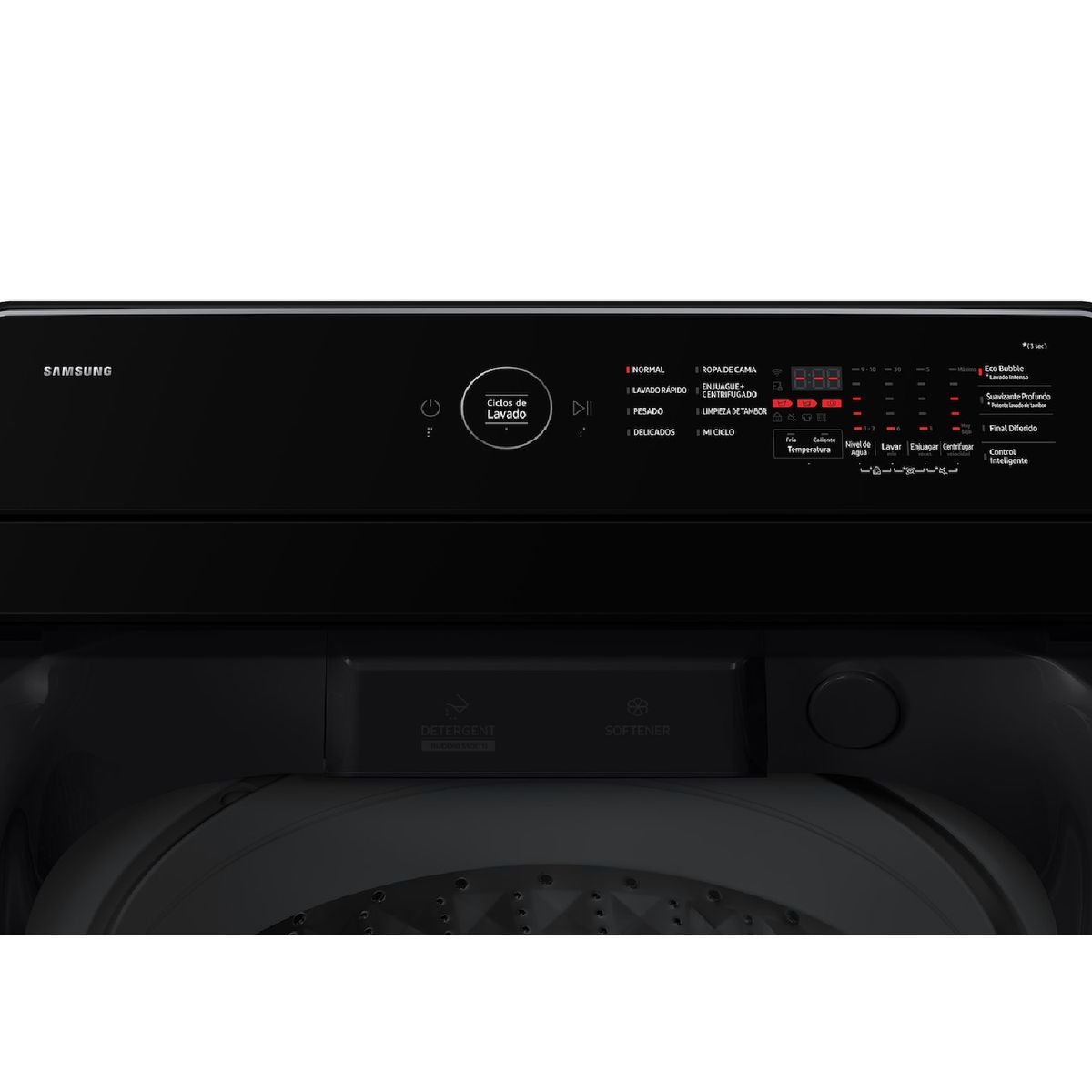 SAMSUNG - Lavadora SAMSUNG Carga Superior 17 KG WA70F17E7CCO Gris Grafito