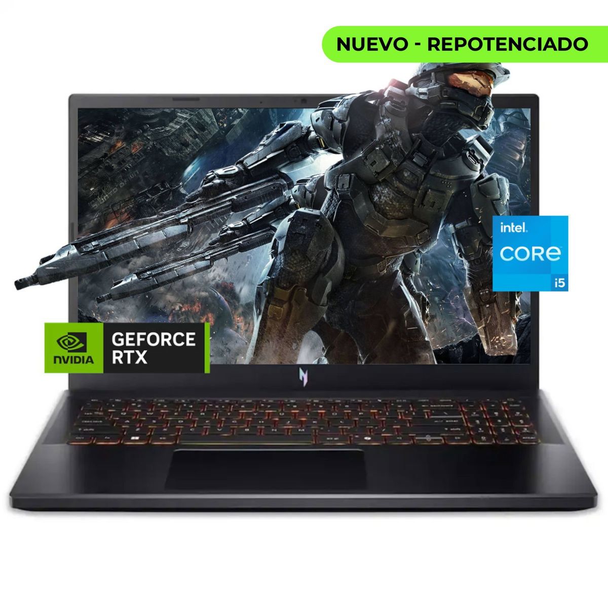 ACER - PORTATIL GAMER ACER NITRO V15 / CORE I5 13420H / RTX 5050 8GB / 40GB RAM / SSD 2TB / 15,6 FHD 165HZ