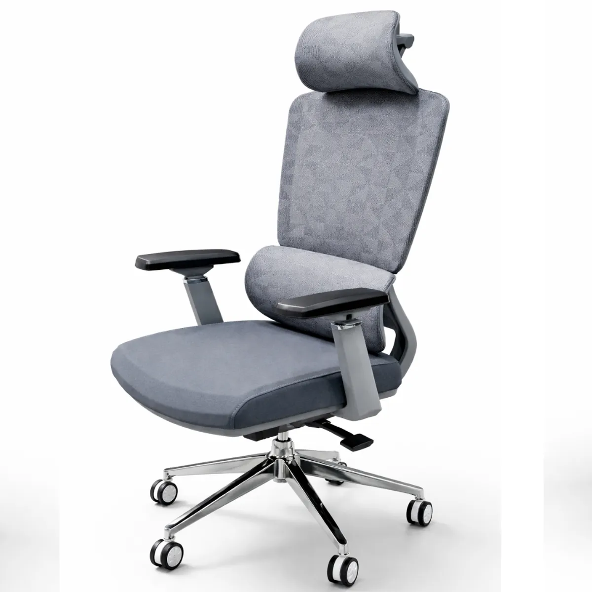 MOBLIHOUSE - Silla Gerente Human Gris Malla