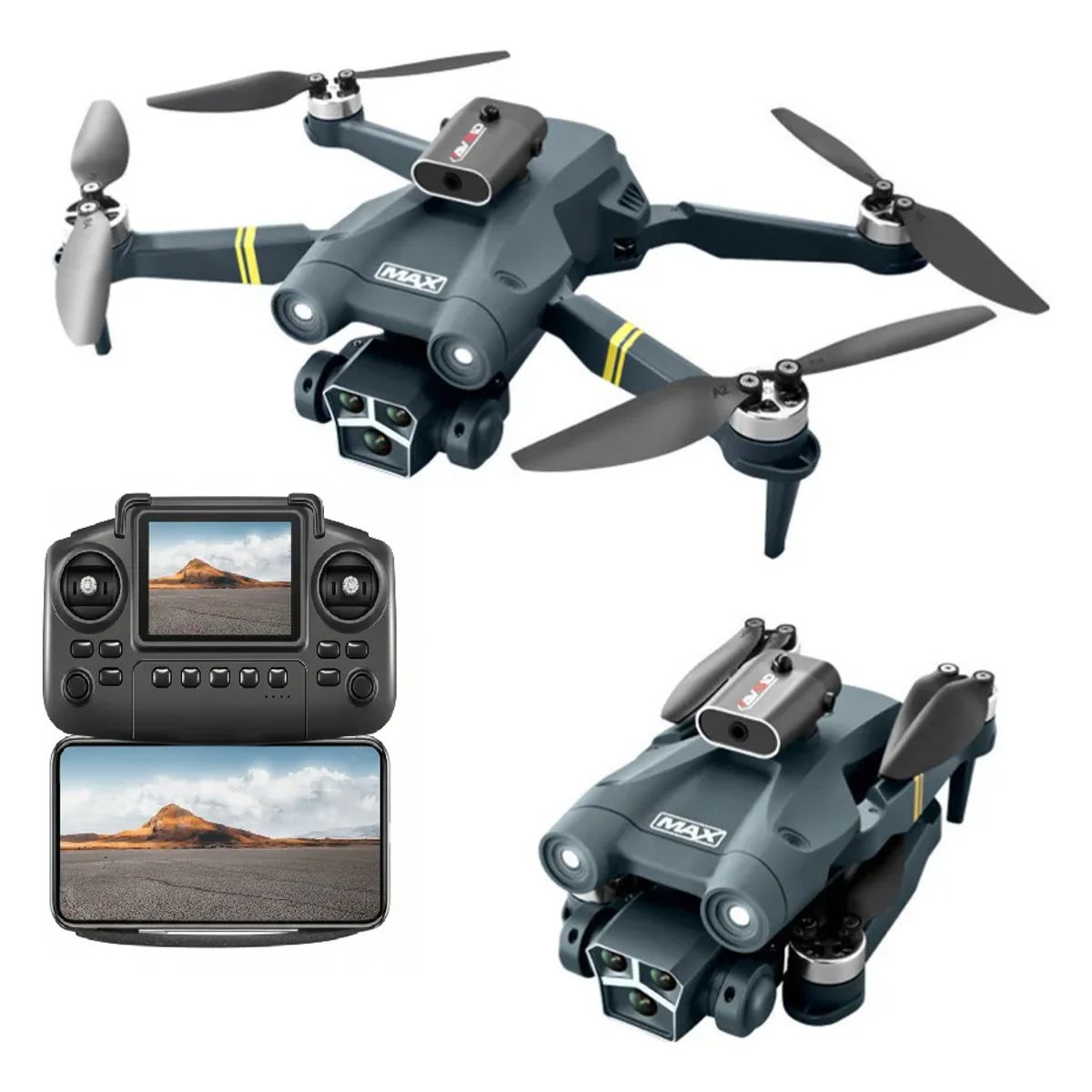 GENERICO - Drone Para fotografia Z3 Max Brushless Cámara HD Control Pantalla Azul