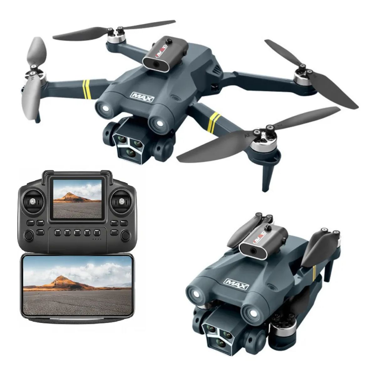 GENERICO - Drone Para fotografia Z3 Max Brushless Cámara HD Control Pantalla Azul