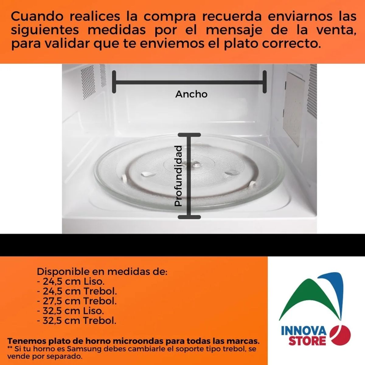 GENERICO - Plato Microondas 24.5cm Trebol