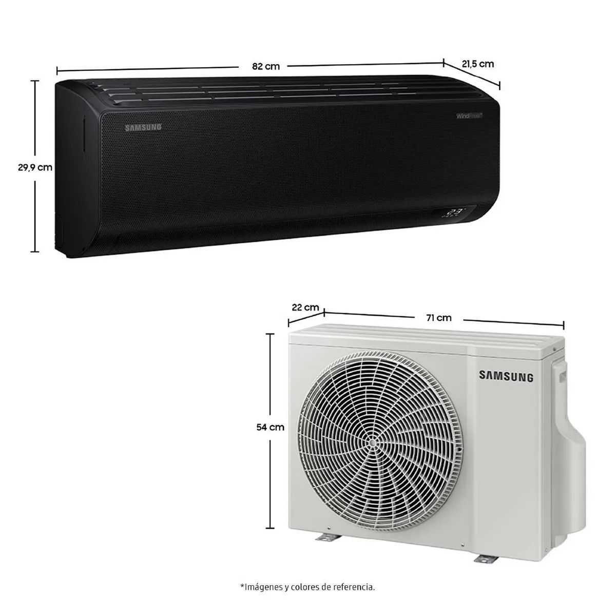 SAMSUNG - Aire Acondicionado Samsung 12000 BTU Mini Split WindFree AI Digital Inverter Black Edition